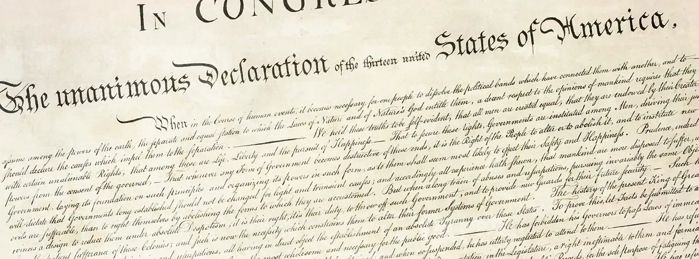 Unabhängigkeitserklärung der Vereinigten Staaten